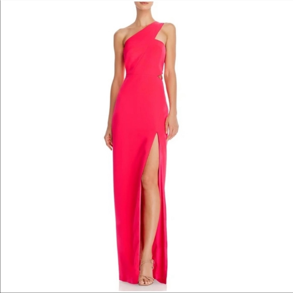 Aiden Aiden Maddox neon coral maxi dress 🐾